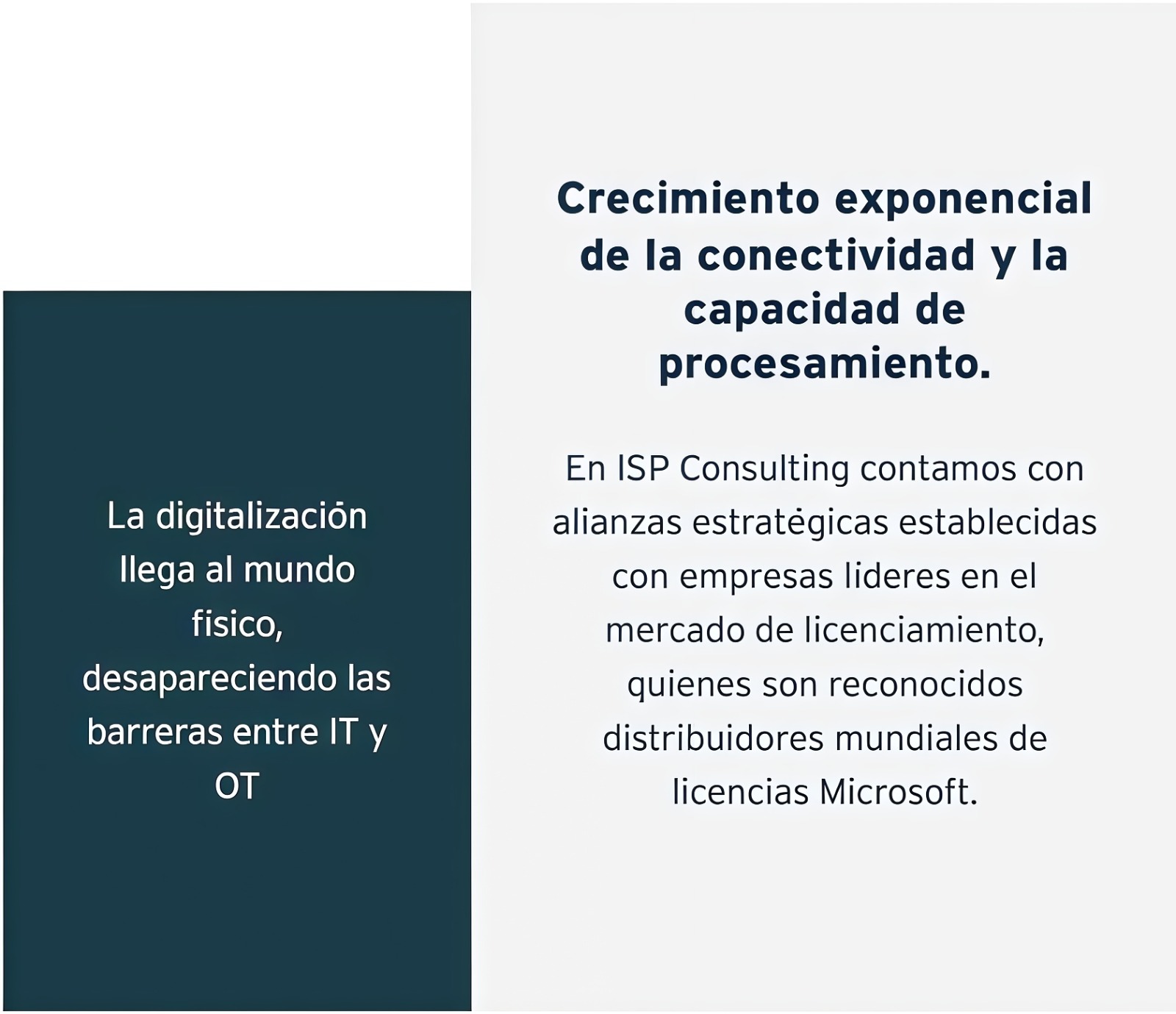 Sección Servicio Nuevo Licenciamiento